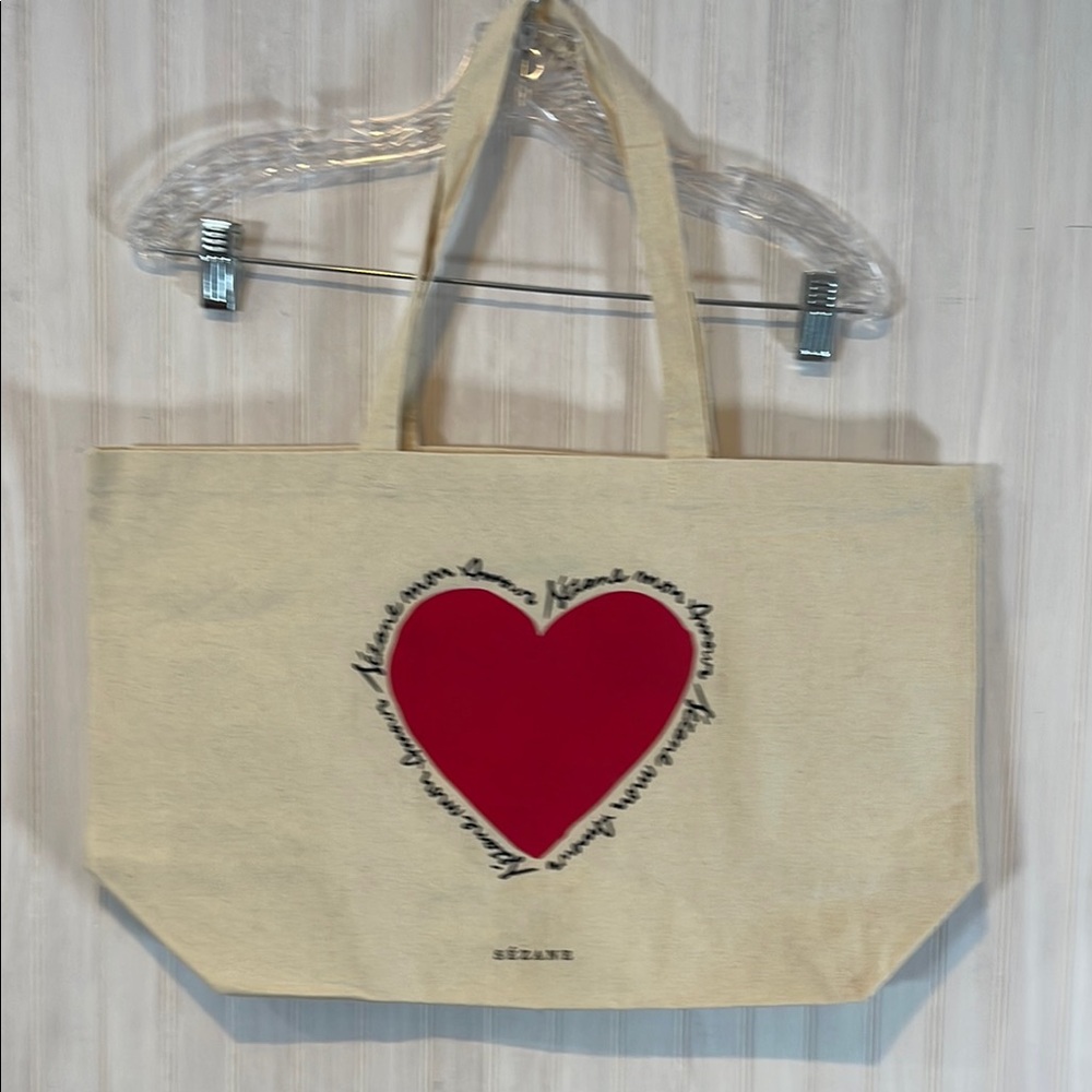 SEZANE HEART TOTE NEW